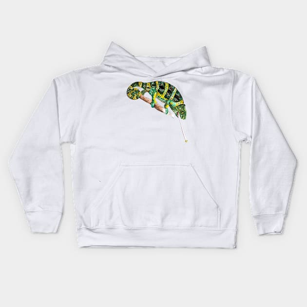 Chameleon Kids Hoodie by VicaVeresk